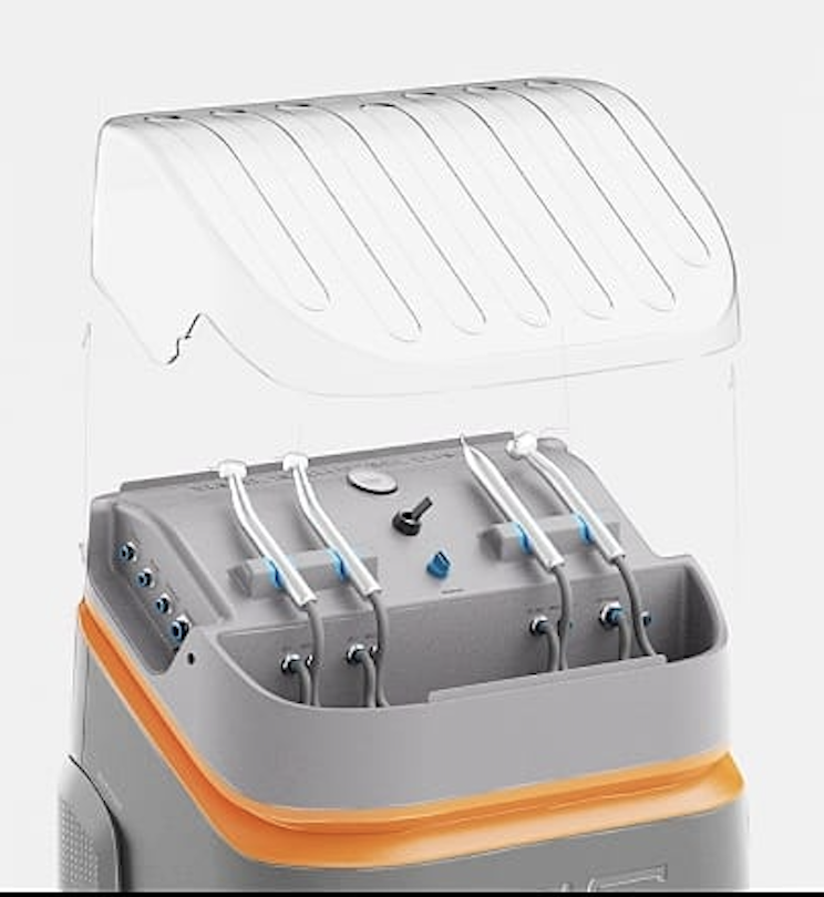The DIU's German-engineered handpiece bay